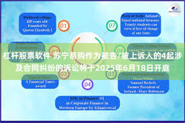 杠杆股票软件 苏宁易购作为被告/被上诉人的4起涉及合同纠纷的诉讼将于2025年6月18日开庭
