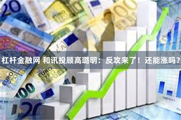 杠杆金融网 和讯投顾高璐明：反攻来了！还能涨吗？