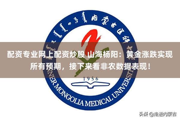 配资专业网上配资炒股 山海杨阳：黄金涨跌实现所有预期，接下来看非农数据表现！