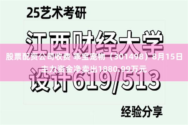 股票配资公司收费 乖宝宠物（301498）8月15日主力资金净卖出1880.99万元