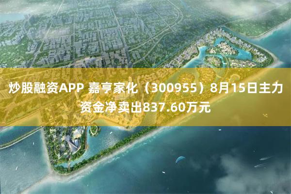 炒股融资APP 嘉亨家化（300955）8月15日主力资金净卖出837.60万元