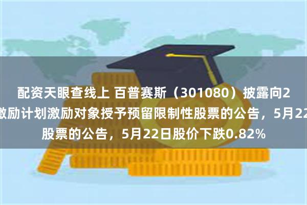 配资天眼查线上 百普赛斯（301080）披露向2025年限制性股票激励计划激励对象授予预留限制性股票的公告，5月22日股价下跌0.82%