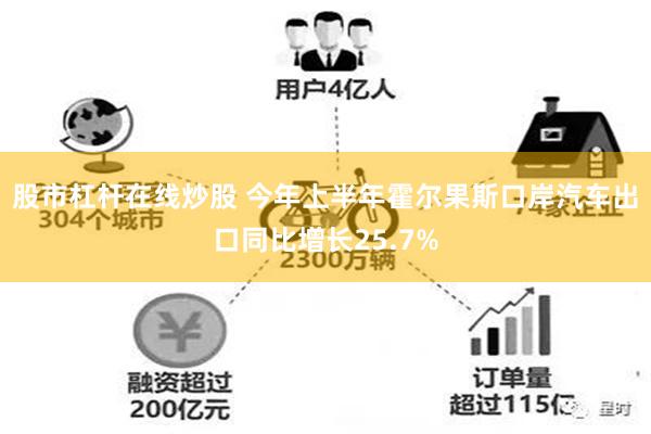 股市杠杆在线炒股 今年上半年霍尔果斯口岸汽车出口同比增长25.7%