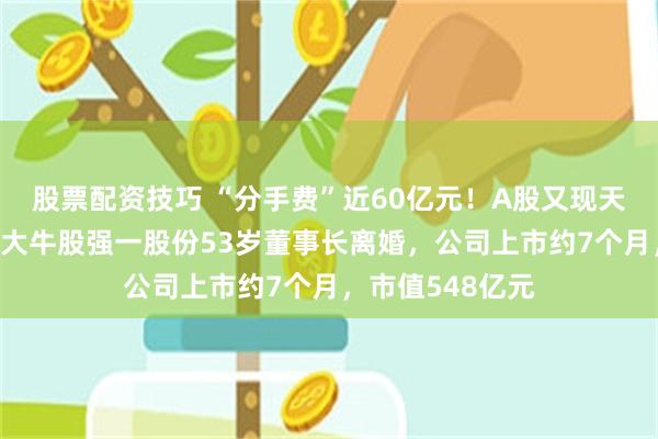 股票配资技巧 “分手费”近60亿元！A股又现天价离婚案，4倍大牛股强一股份53岁董事长离婚，公司上市约7个月，市值548亿元