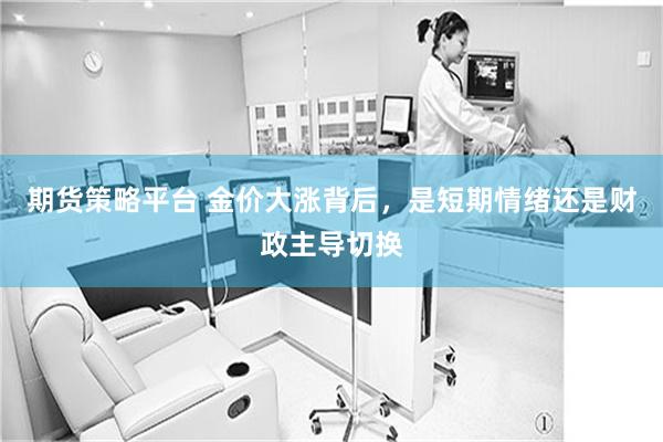 期货策略平台 金价大涨背后，是短期情绪还是财政主导切换