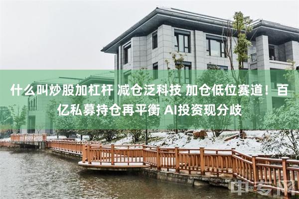 什么叫炒股加杠杆 减仓泛科技 加仓低位赛道！百亿私募持仓再平衡 AI投资现分歧