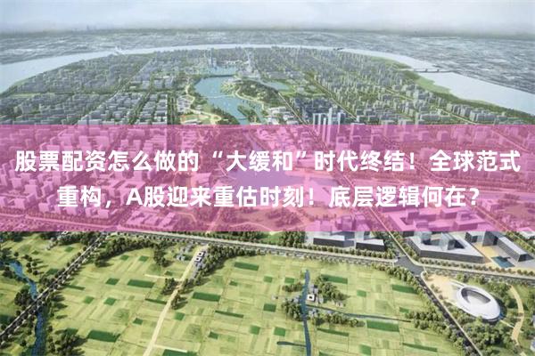 股票配资怎么做的 “大缓和”时代终结！全球范式重构，A股迎来重估时刻！底层逻辑何在？