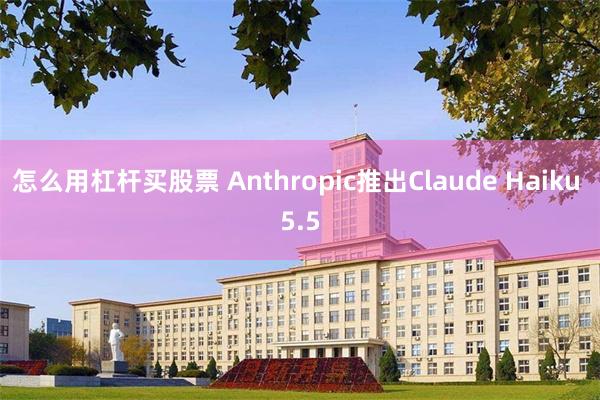 怎么用杠杆买股票 Anthropic推出Claude Haiku 5.5